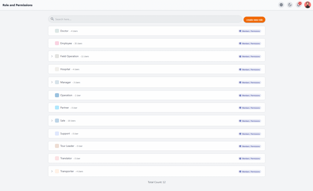 Roles & Permissions