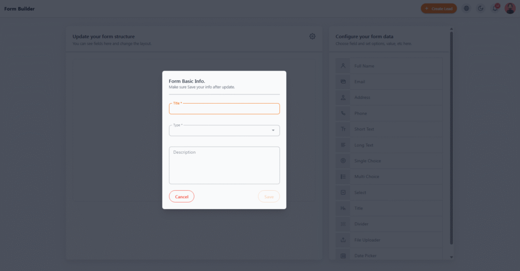 New Form Builder